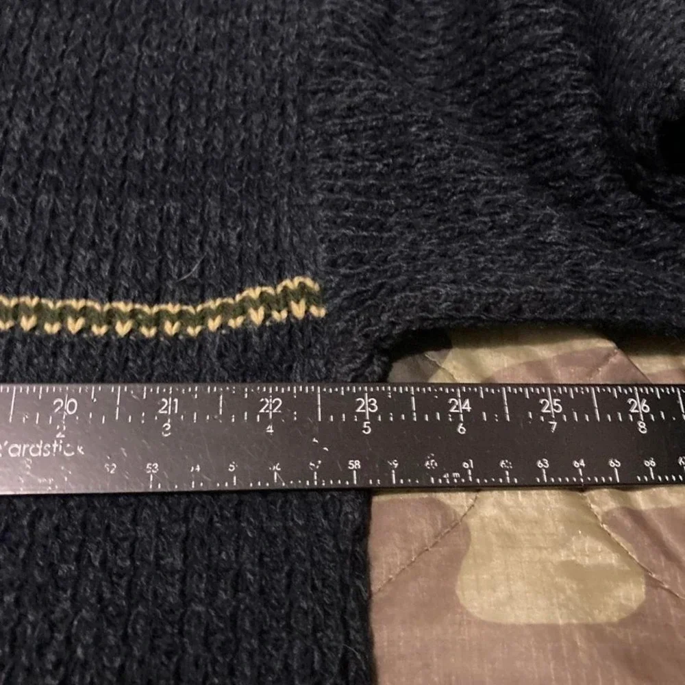New era acrylic knit crewneck sweater stripe vtg 80s/90s USA grandpa XL/23